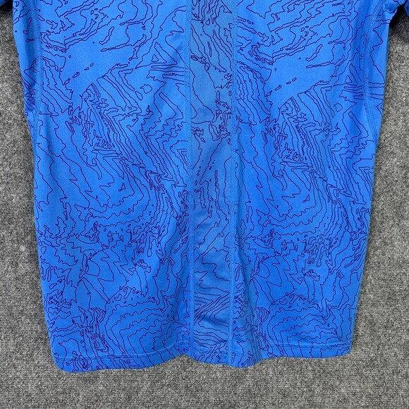 Nike Pro Dri Fit Women XL Fitted Short Sleeve Blue With Front Swoosh - Picture 9 of 9